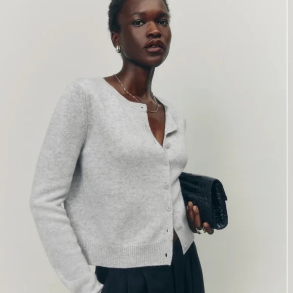 Reformation Gray Clara Sweater